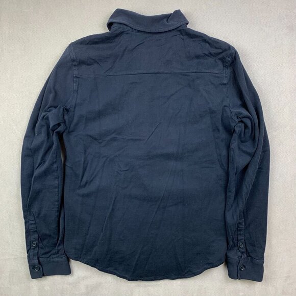 Armani Exchange Mens Shirt Medium (Fits Small) Navy Blue Double Layer Button Up - Picture 8 of 8